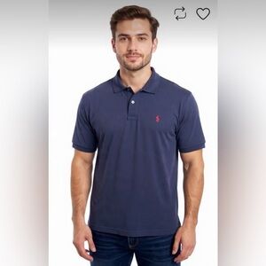 Ralph Lauren Blue Polo Shirt with Classic Collar